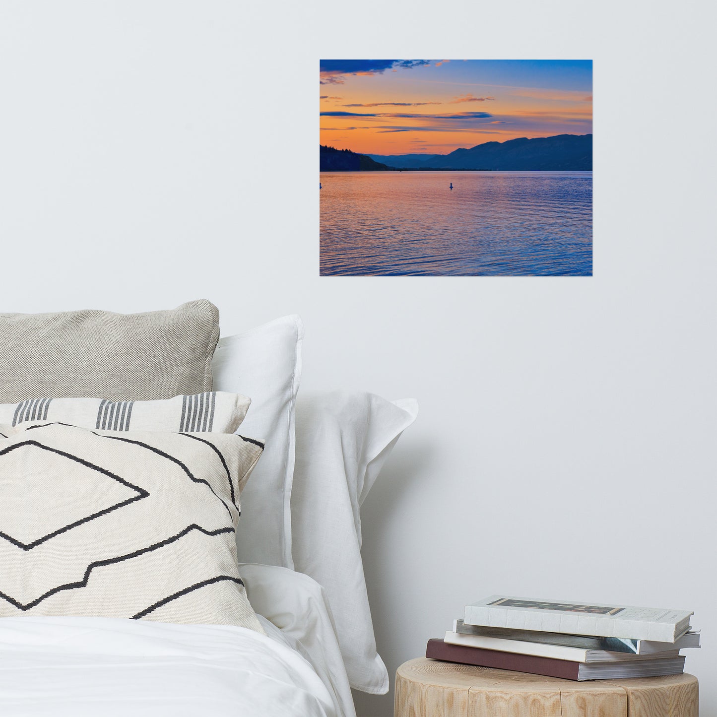 Matte Poster Print - Penticton Okanagan Lake Sunset