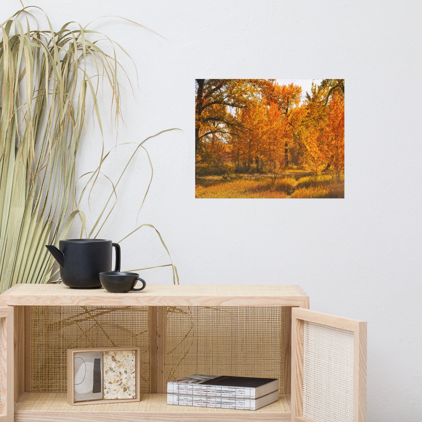 Matte Poster Print - Sue Higgins Park Trees Fall Colours