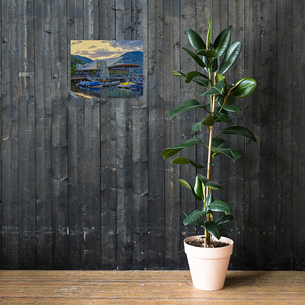 Matte Poster Print - Hooded Merganser Sunset