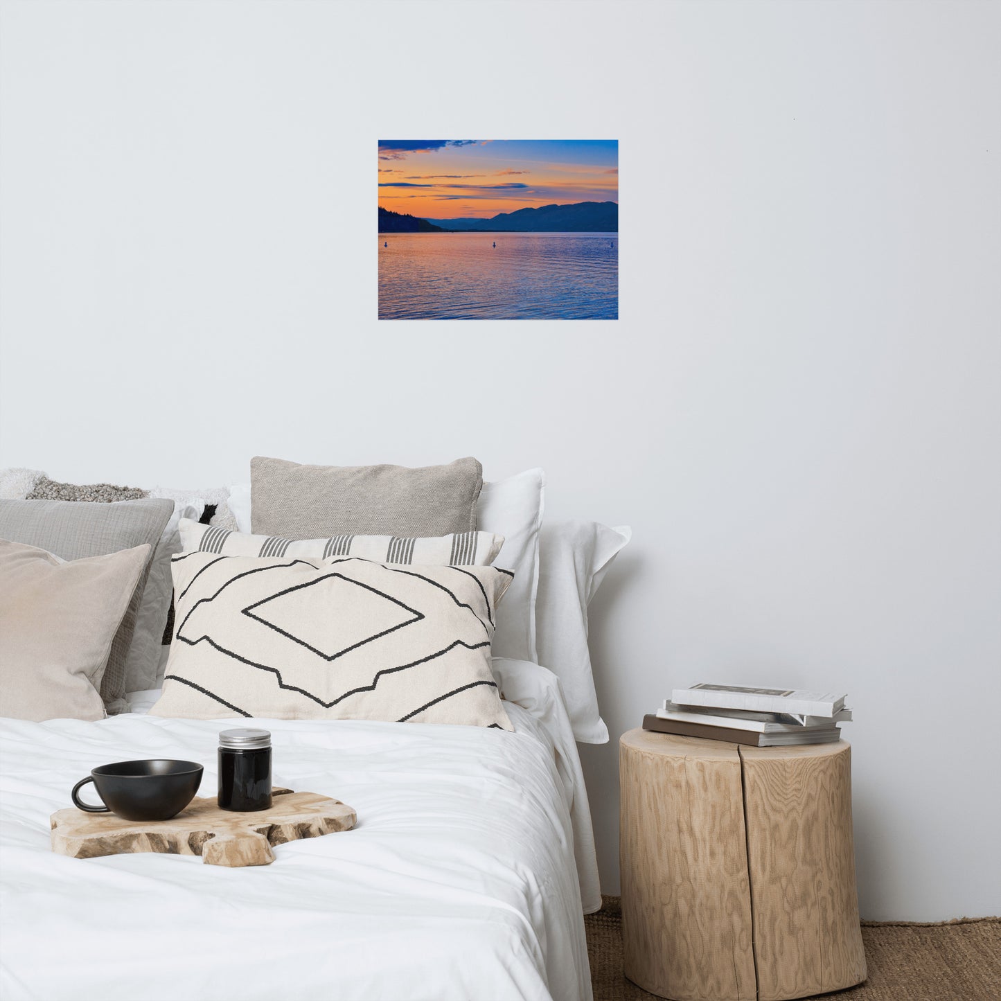 Matte Poster Print - Penticton Okanagan Lake Sunset