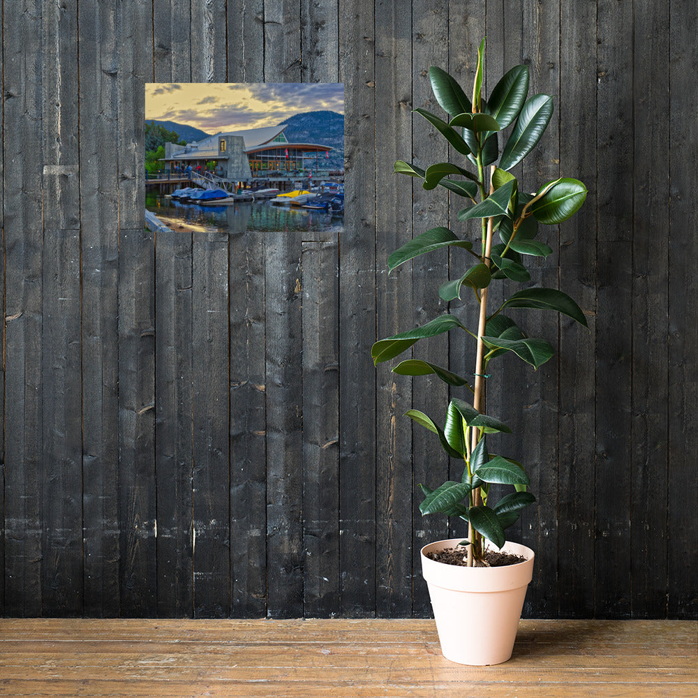 Matte Poster Print - Hooded Merganser Sunset