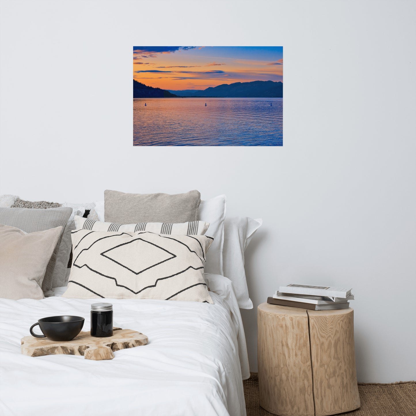 Matte Poster Print - Penticton Okanagan Lake Sunset