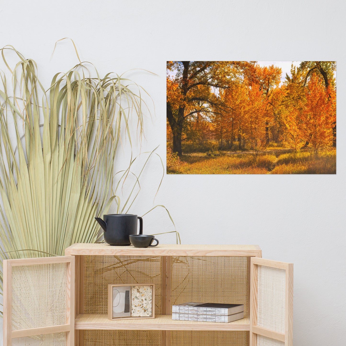 Matte Poster Print - Sue Higgins Park Trees Fall Colours