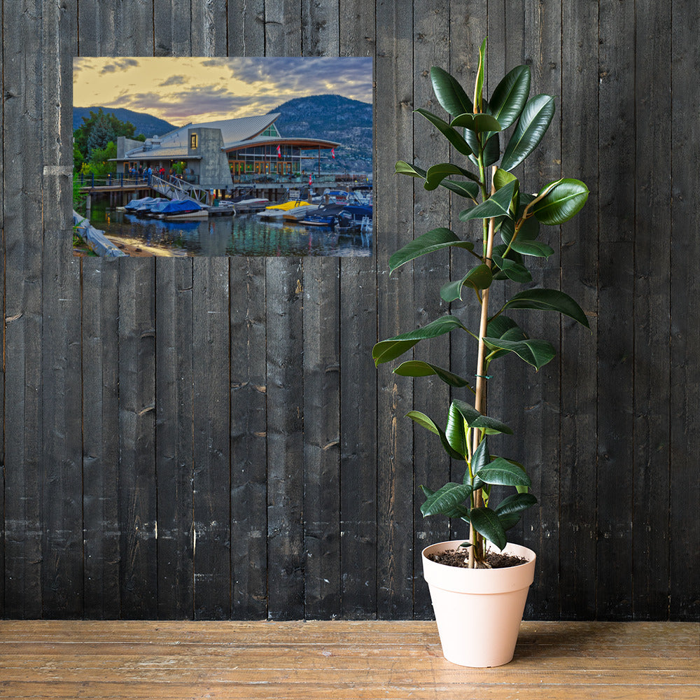 Matte Poster Print - Hooded Merganser Sunset
