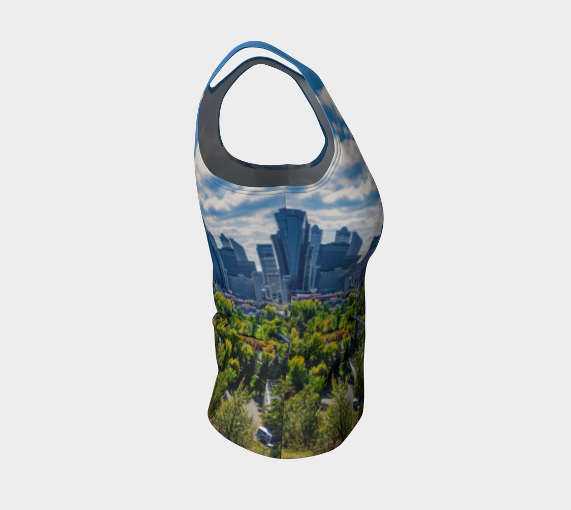 Women's Fitted Regular Tank Top - Downtown Calgary McHugh Bluff Fall