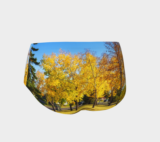 Women's Mini Shorts - Calgary in the Fall
