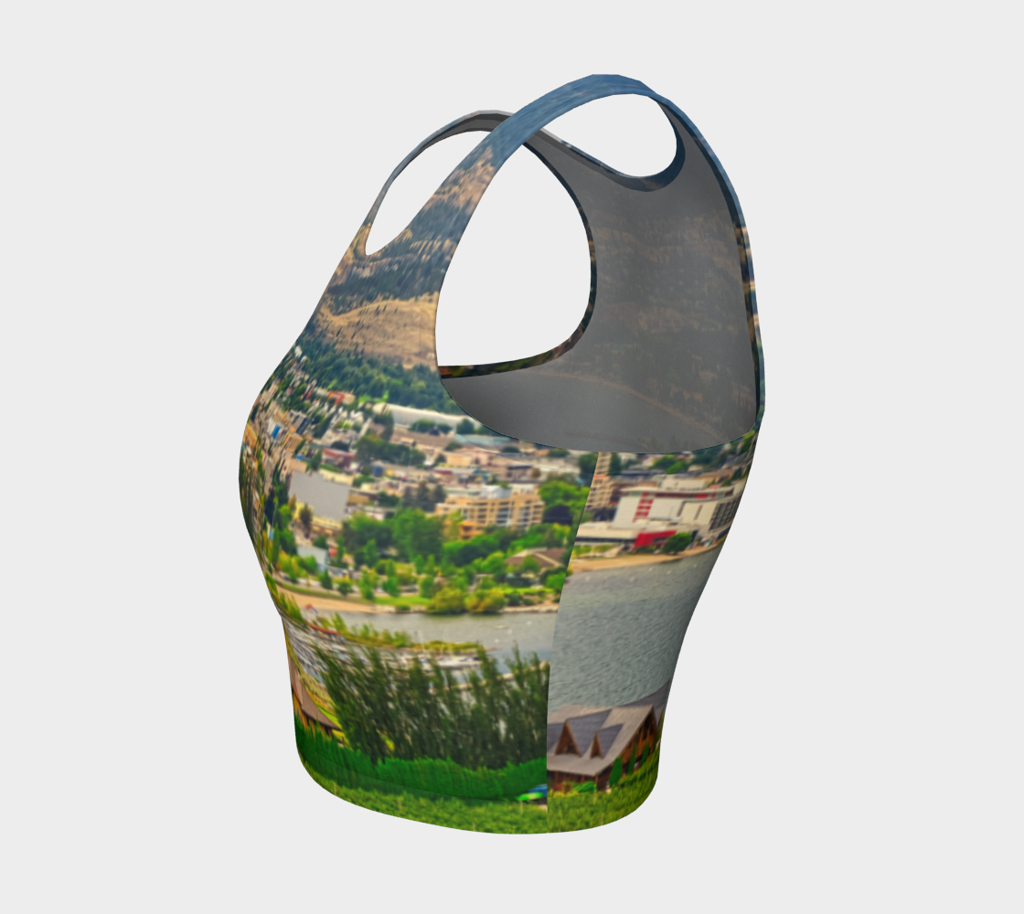 Women's Athletic Crop Top - Penticton Munson Mountain