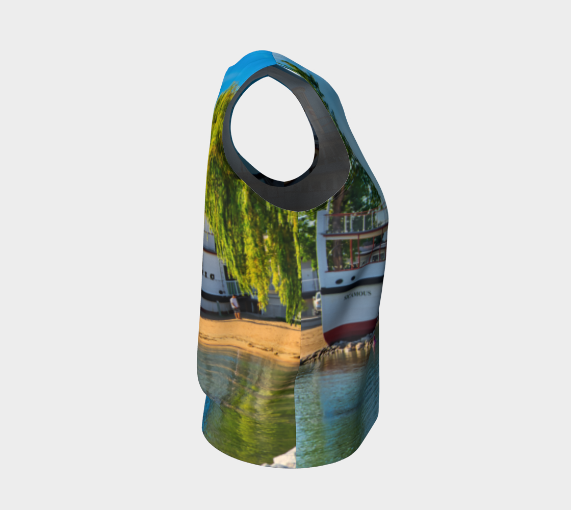 Women's All-Over Loose Long Tank Top - SS Sicamous