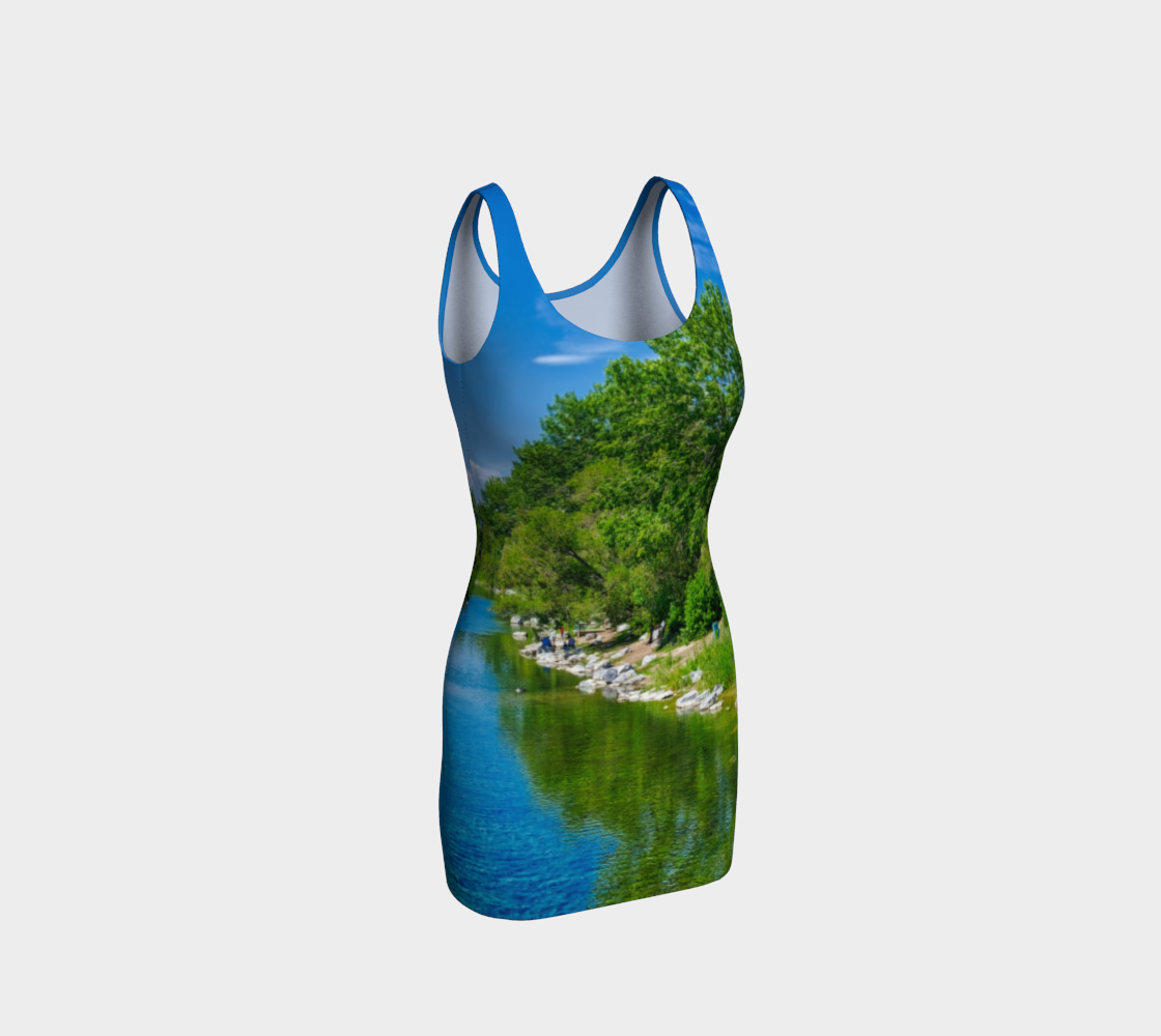 Women's Bodycon Dress - Bow River South Prince's Island Park HDR