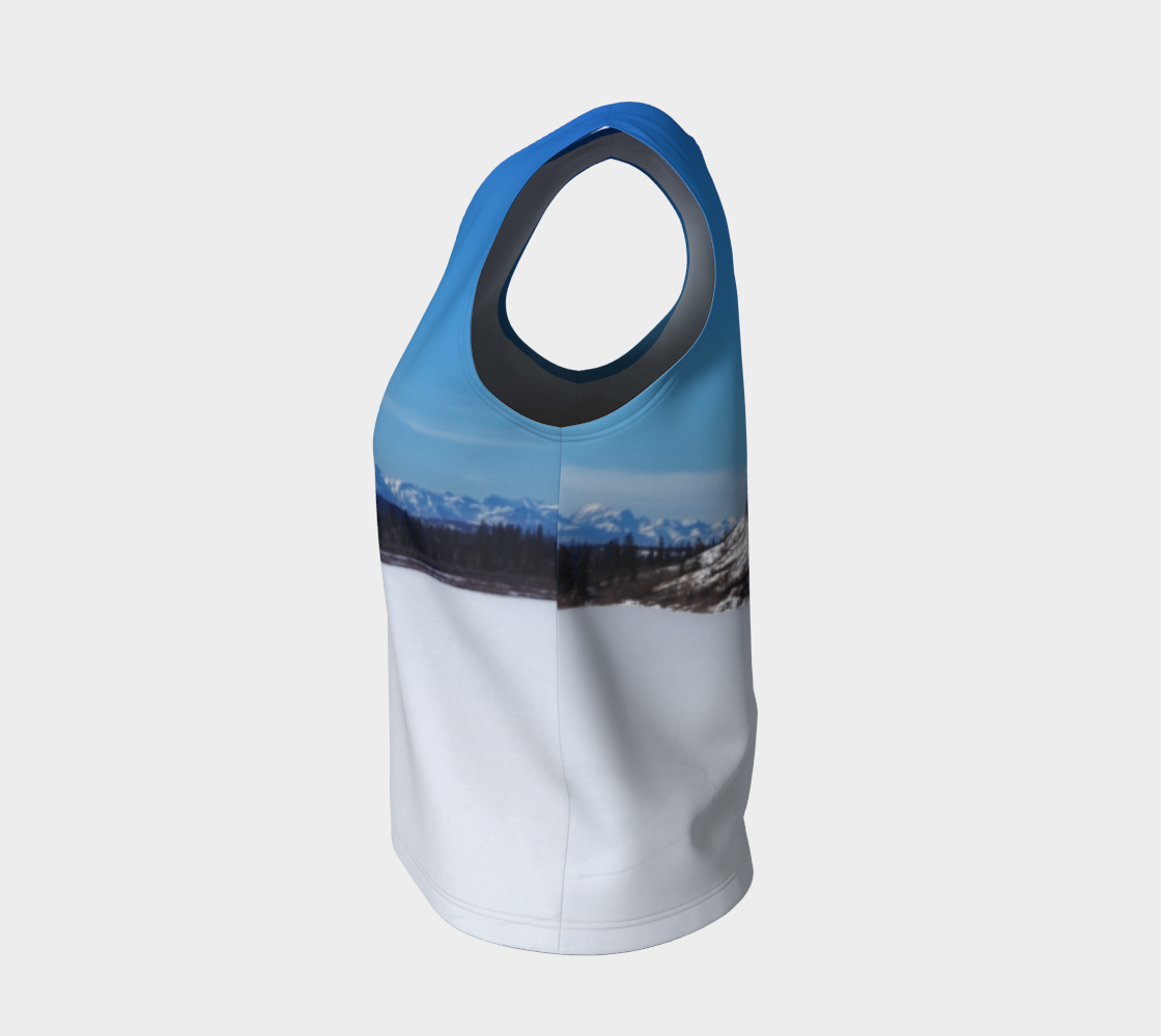 Women's All-Over Loose Regular Tank Top - Glenmore Reservoir Winter
