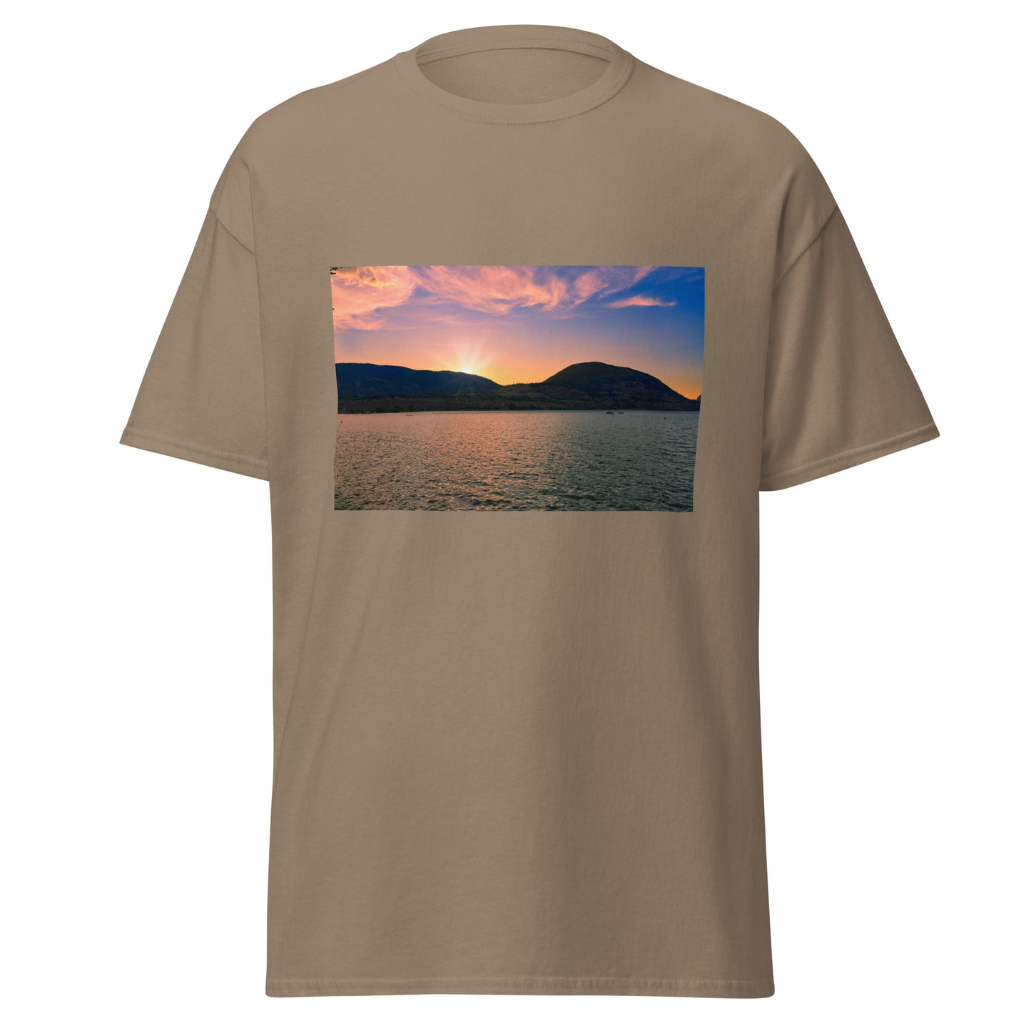 Men's Classic Tee - Penticton Okanagan Lake Sunset