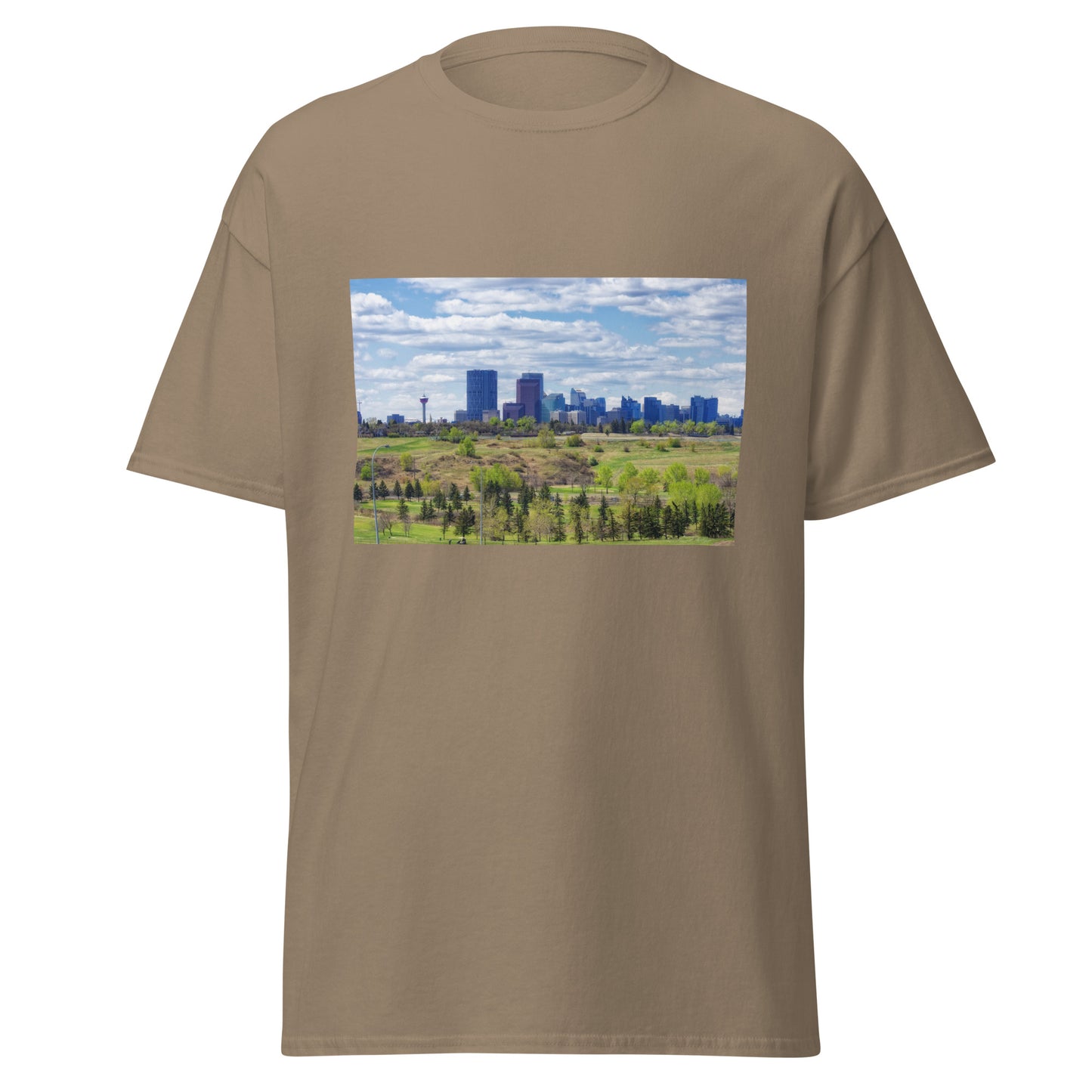 Men's Classic Tee - Downtown Calgary Vista Heights Hill