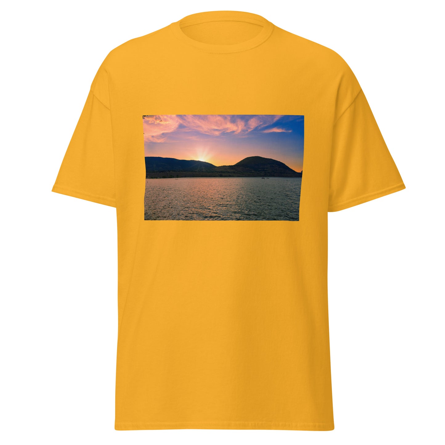 Men's Classic Tee - Penticton Okanagan Lake Sunset
