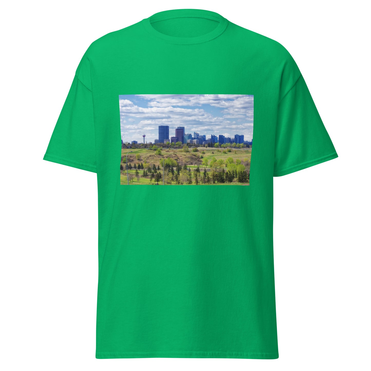 Men's Classic Tee - Downtown Calgary Vista Heights Hill