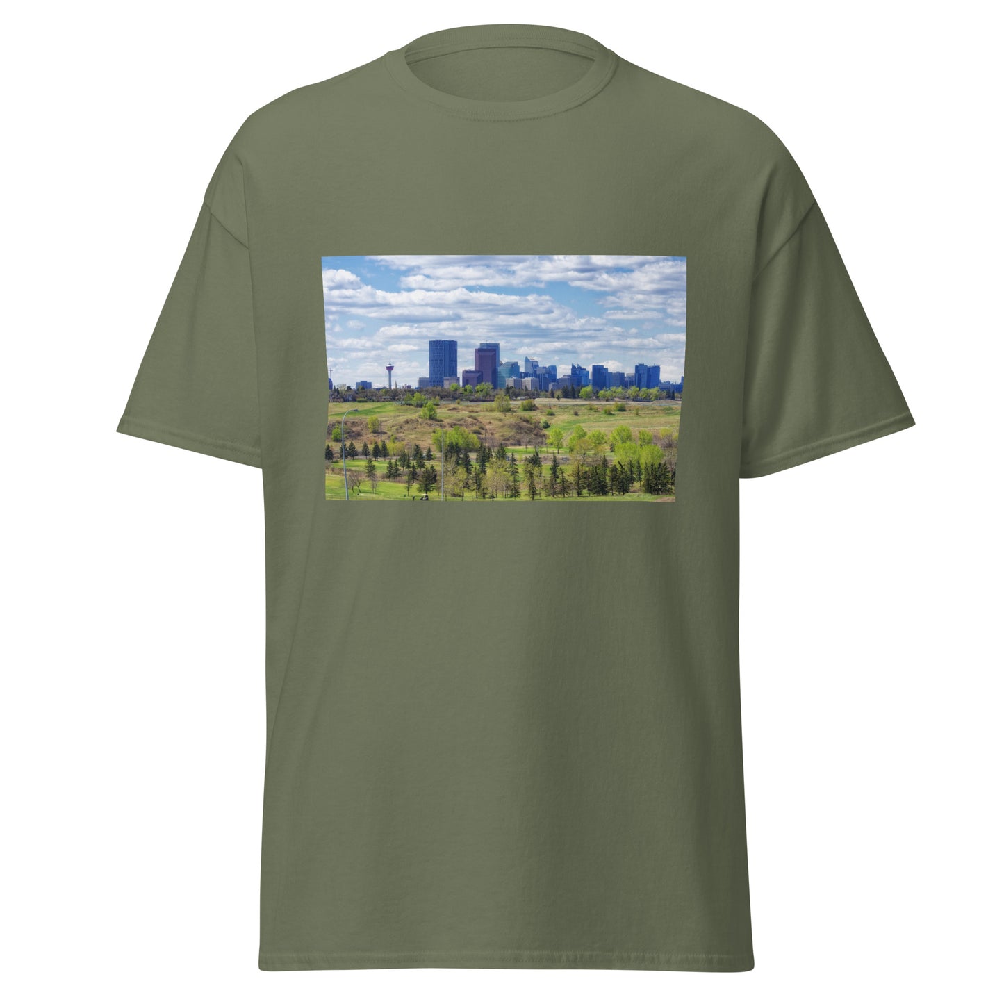 Men's Classic Tee - Downtown Calgary Vista Heights Hill
