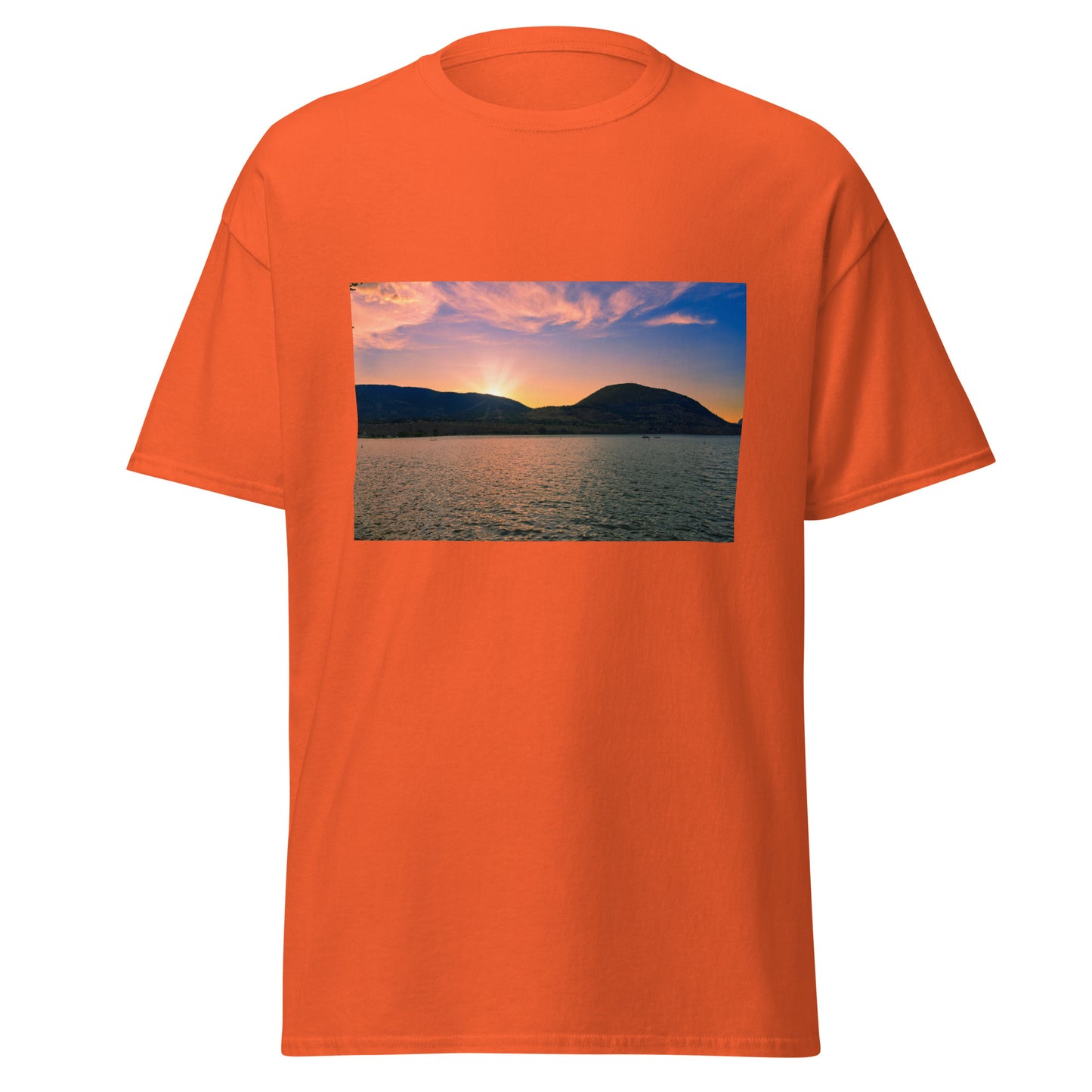 Men's Classic Tee - Penticton Okanagan Lake Sunset