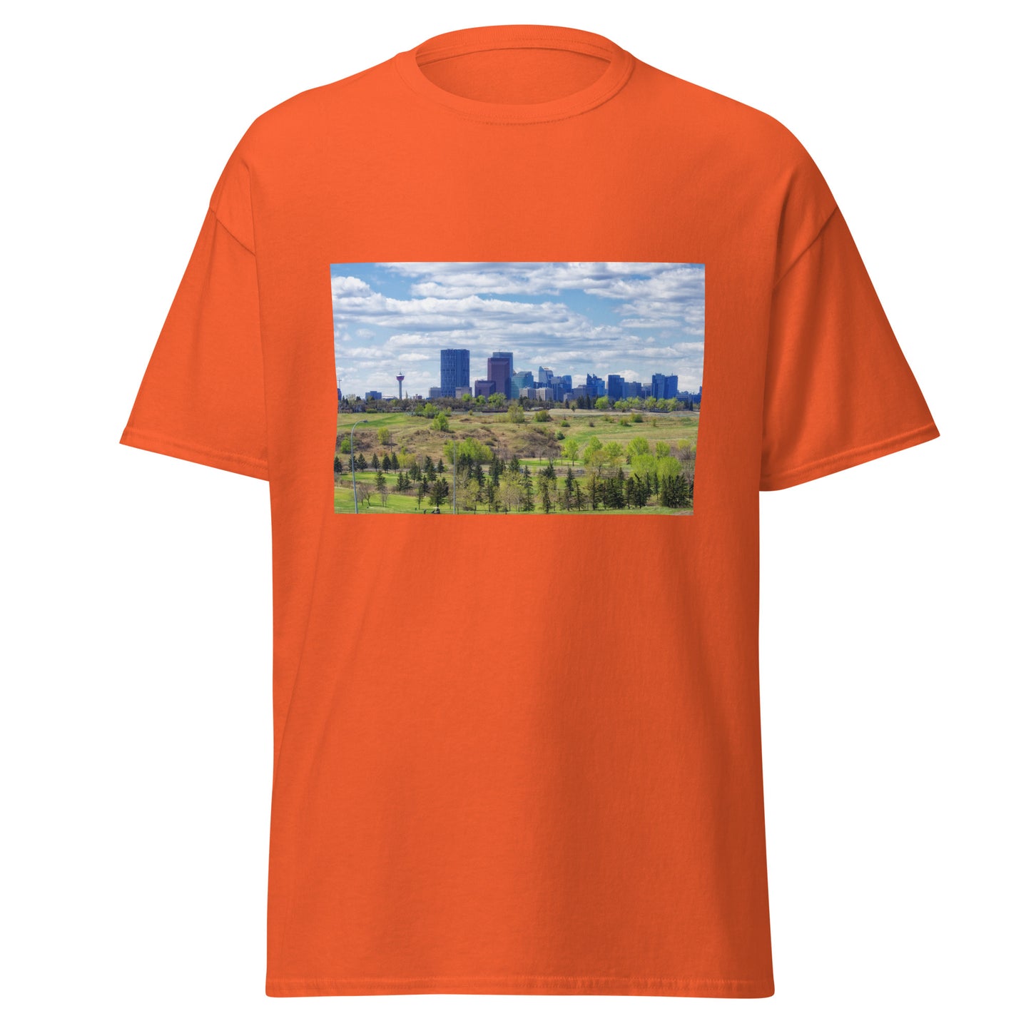 Men's Classic Tee - Downtown Calgary Vista Heights Hill