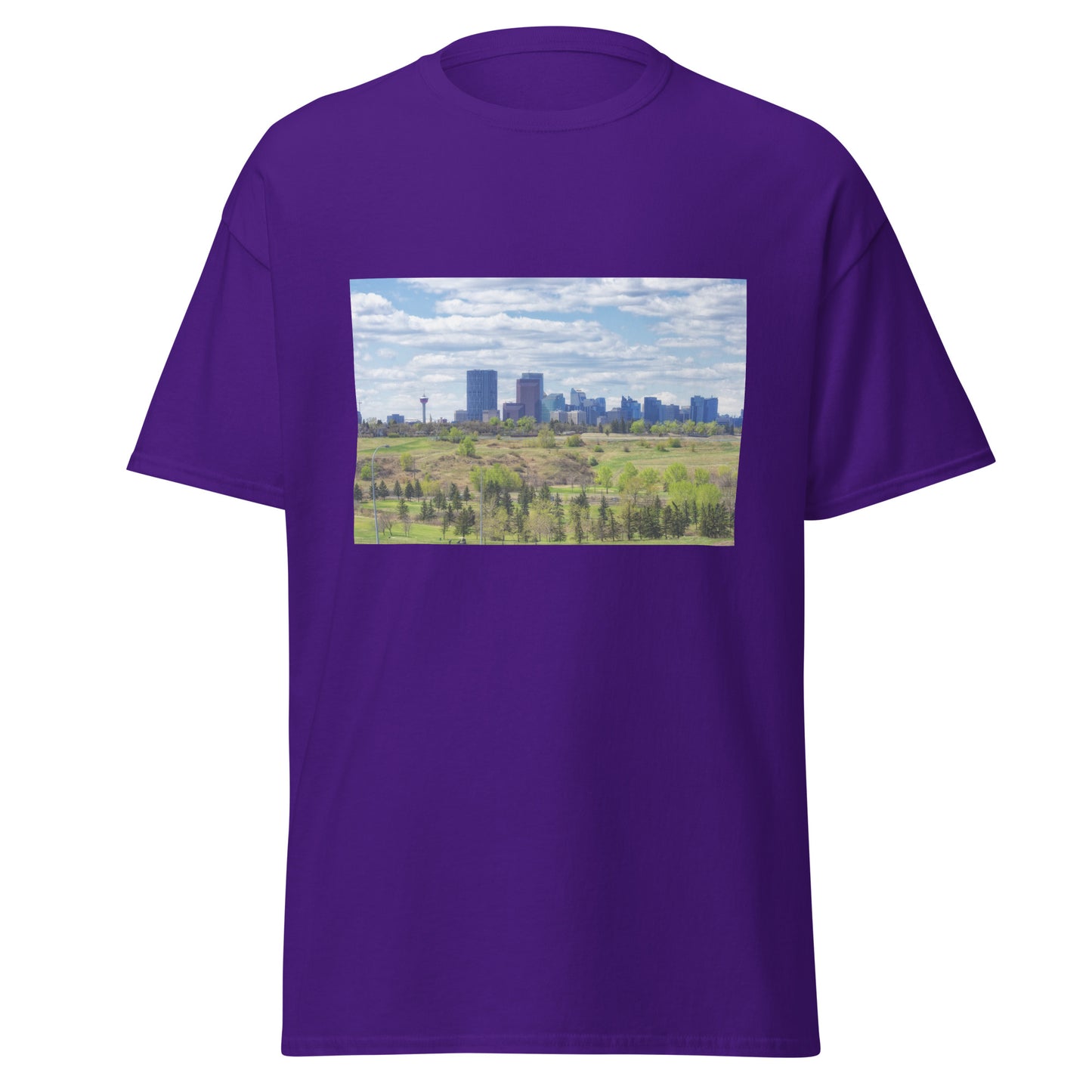Men's Classic Tee - Downtown Calgary Vista Heights Hill