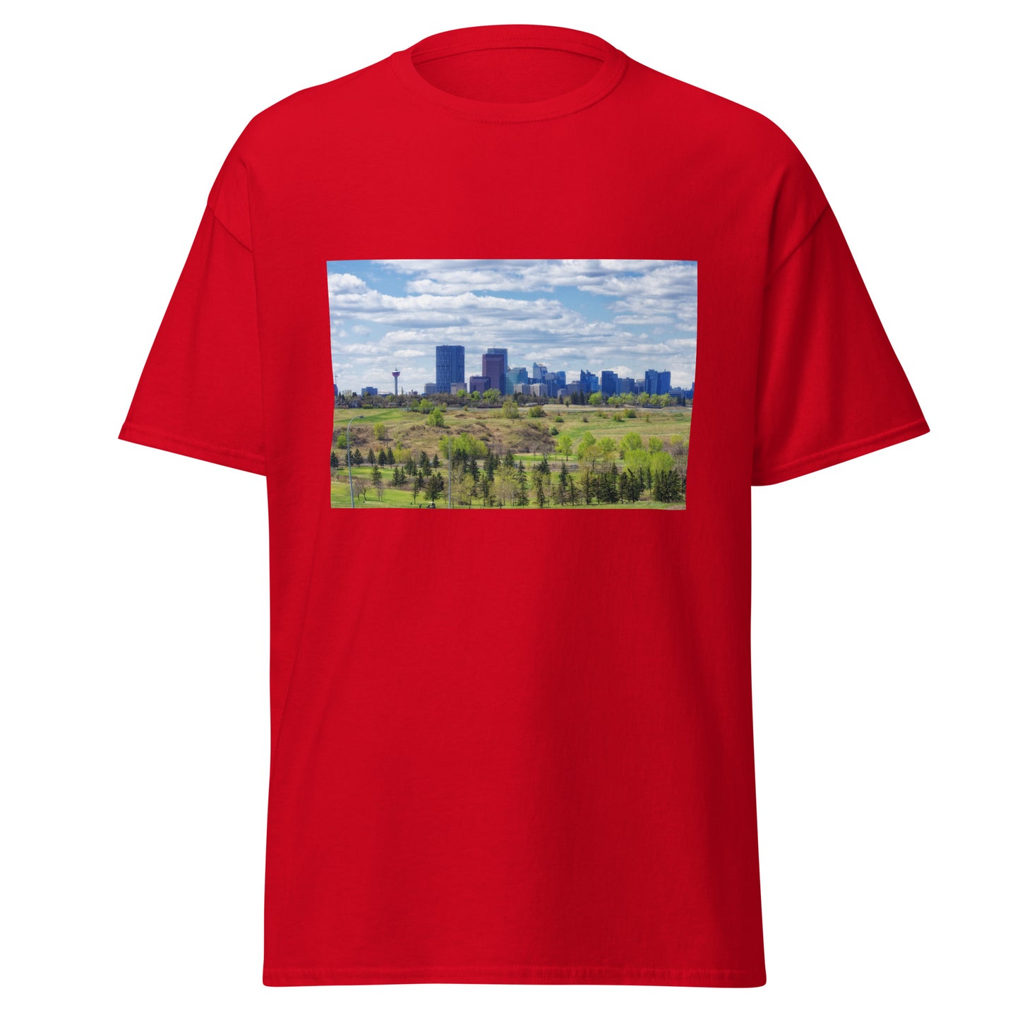 Men's Classic Tee - Downtown Calgary Vista Heights Hill