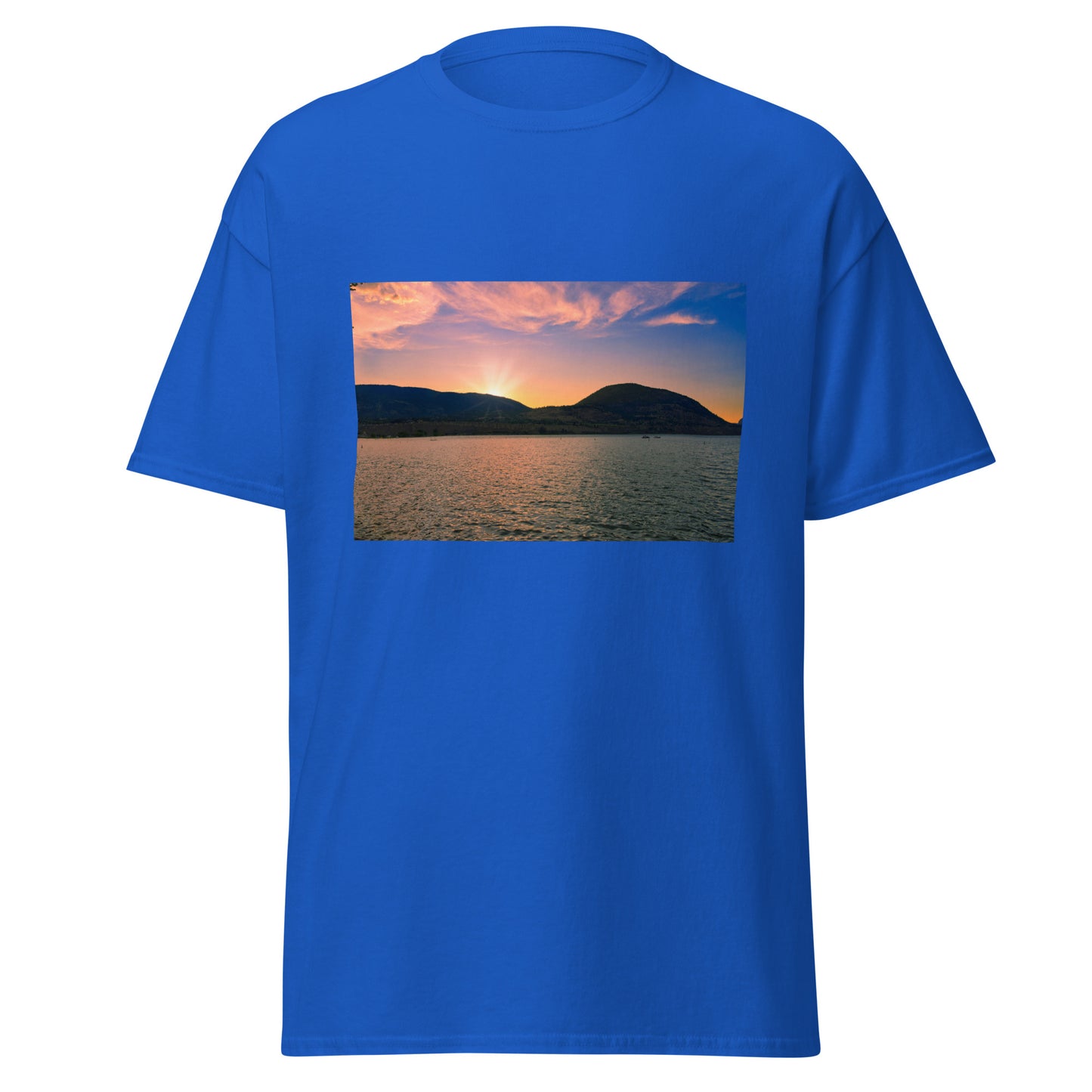 Men's Classic Tee - Penticton Okanagan Lake Sunset