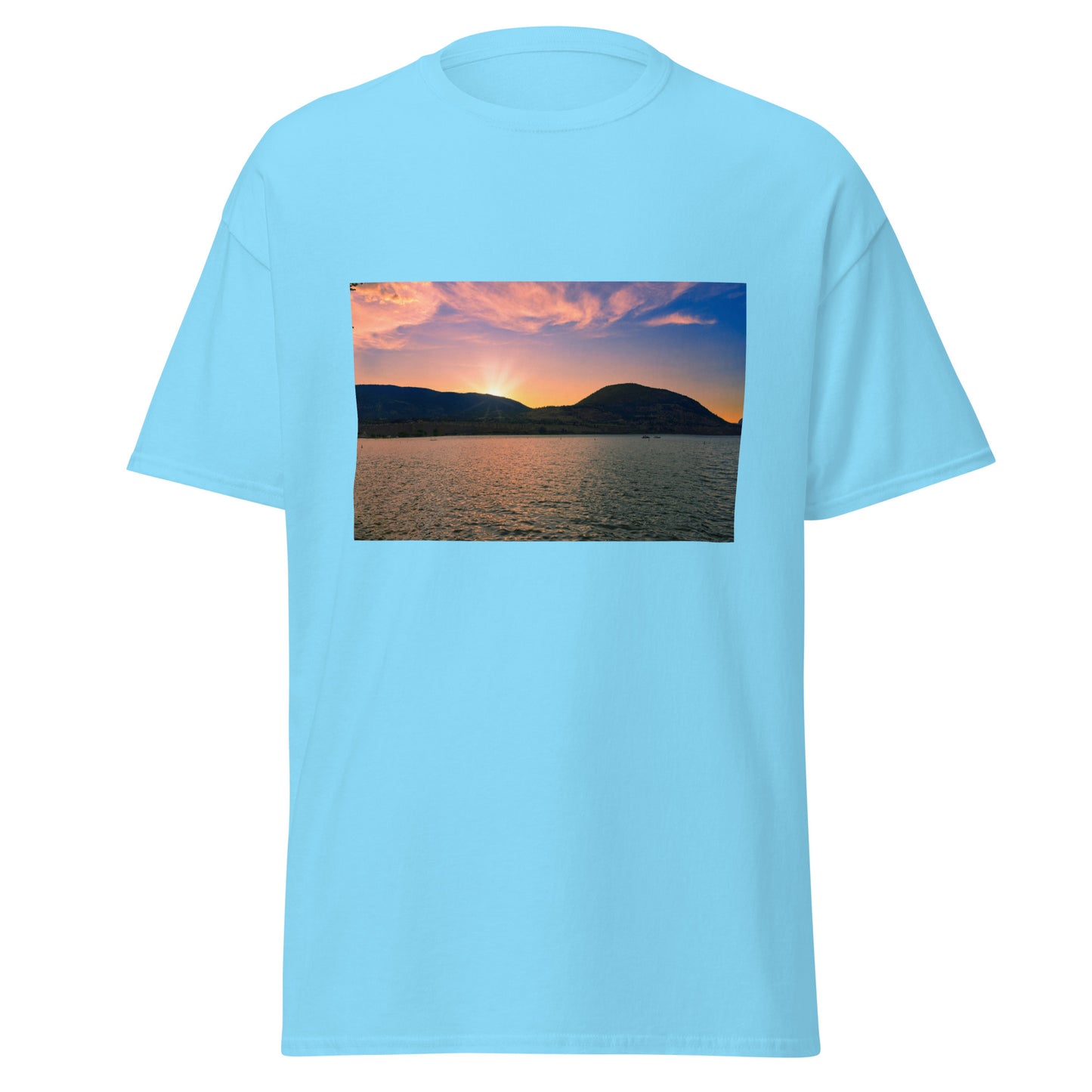 Men's Classic Tee - Penticton Okanagan Lake Sunset