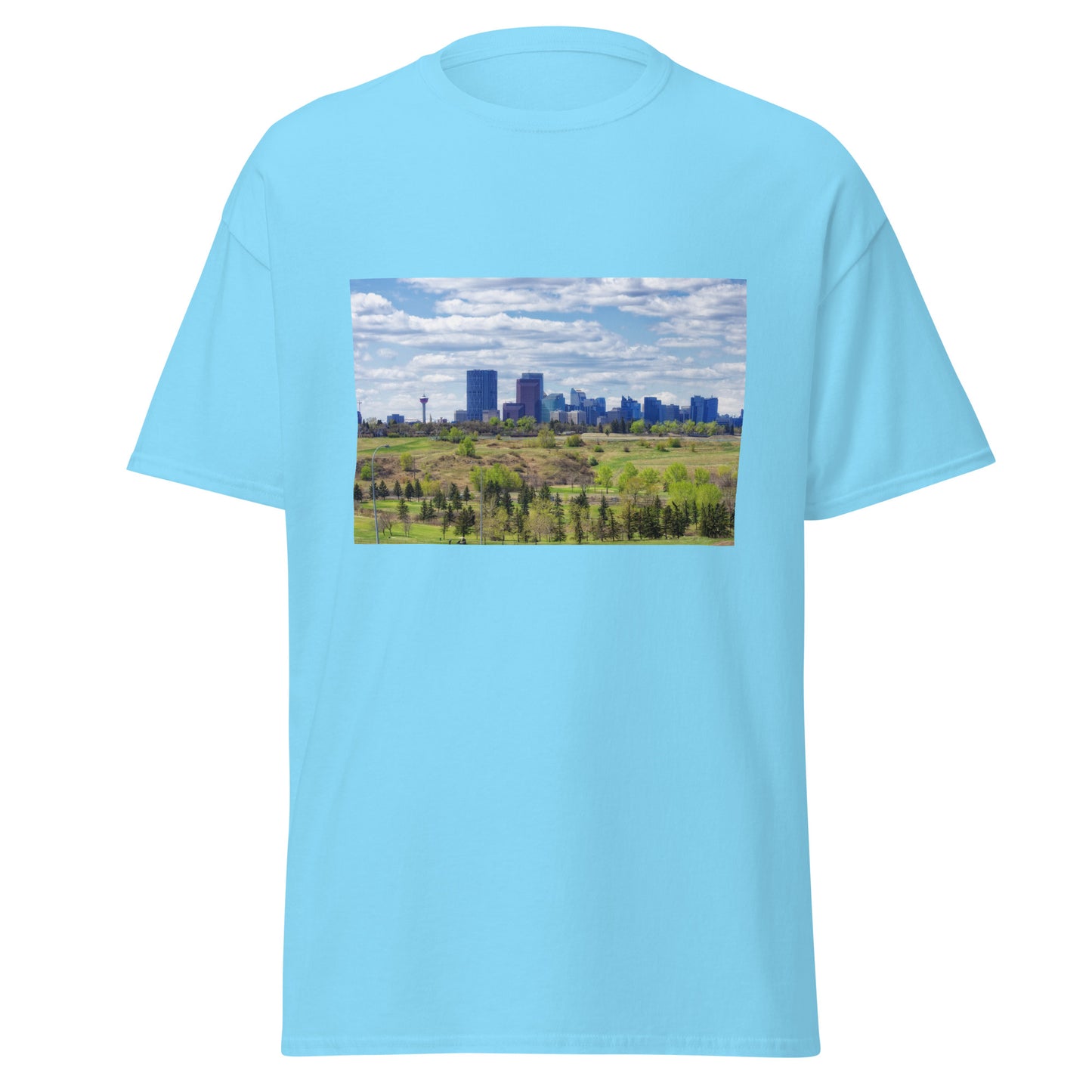 Men's Classic Tee - Downtown Calgary Vista Heights Hill