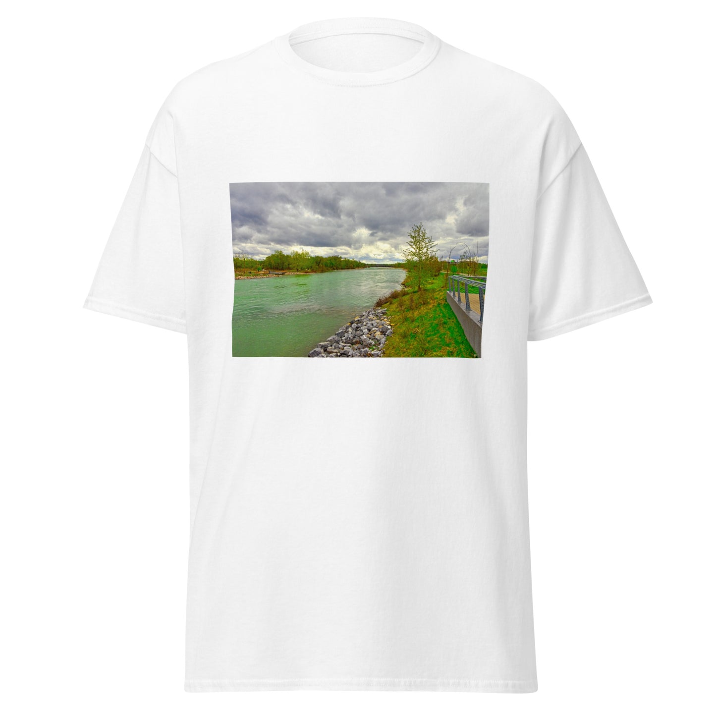Men's Classic Tee - Calgary Bow River East Village