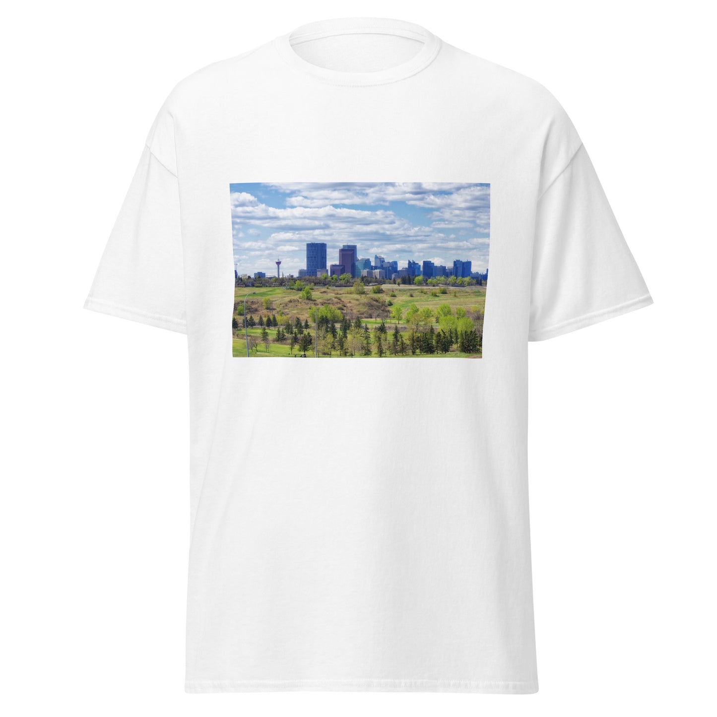 Men's Classic Tee - Downtown Calgary Vista Heights Hill