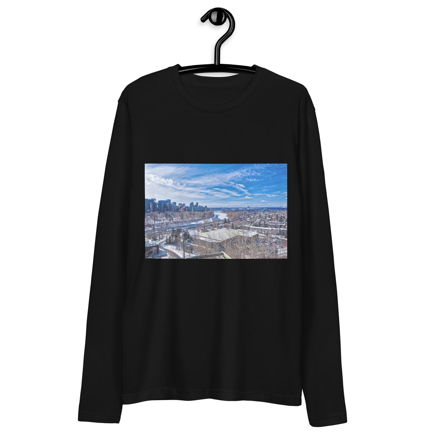 Men's Long Sleeve Fitted Crew - McHugh Bluff Winter HDR