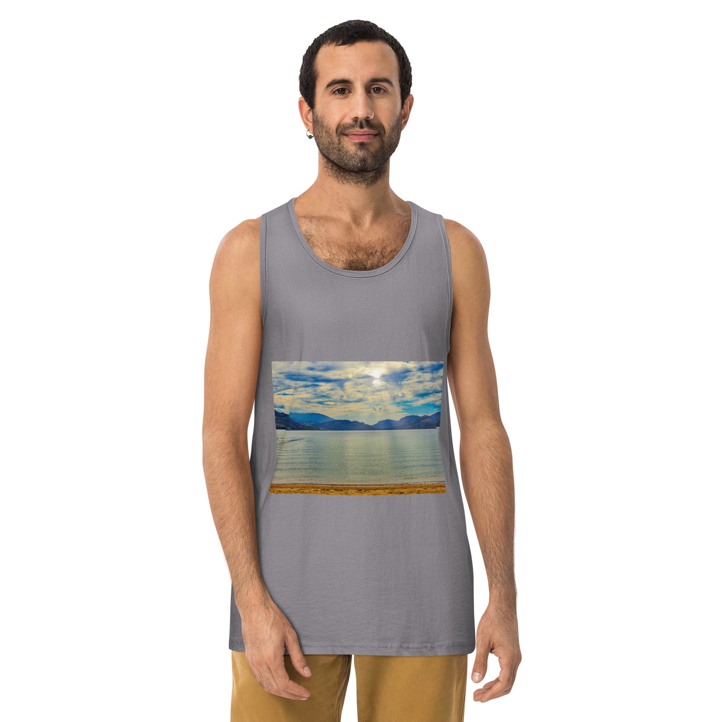 Men’s Premium Tank Top - Penticton Skaha Lake