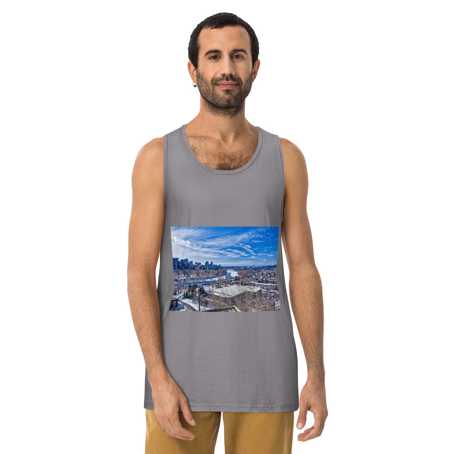 Men’s Premium Tank Top - McHugh Bluff Winter HDR