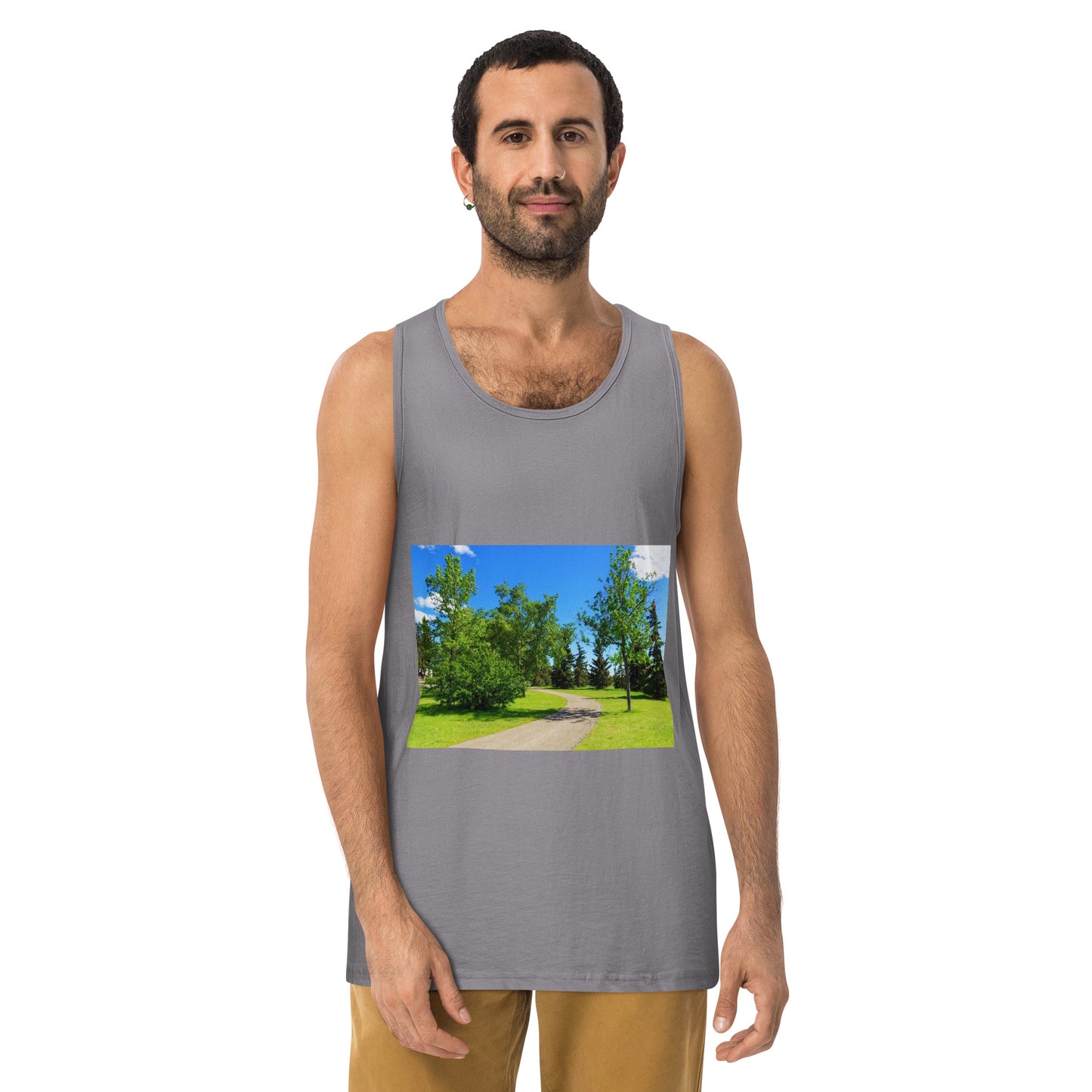 Men’s Premium Tank Top - Calgary in the Summer