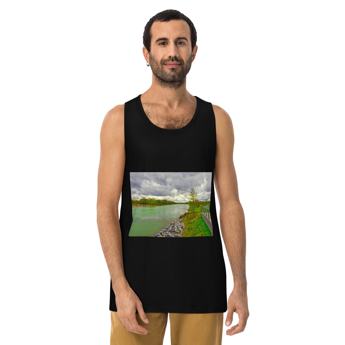 Men’s Premium Tank Top - Calgary Bow River East Village