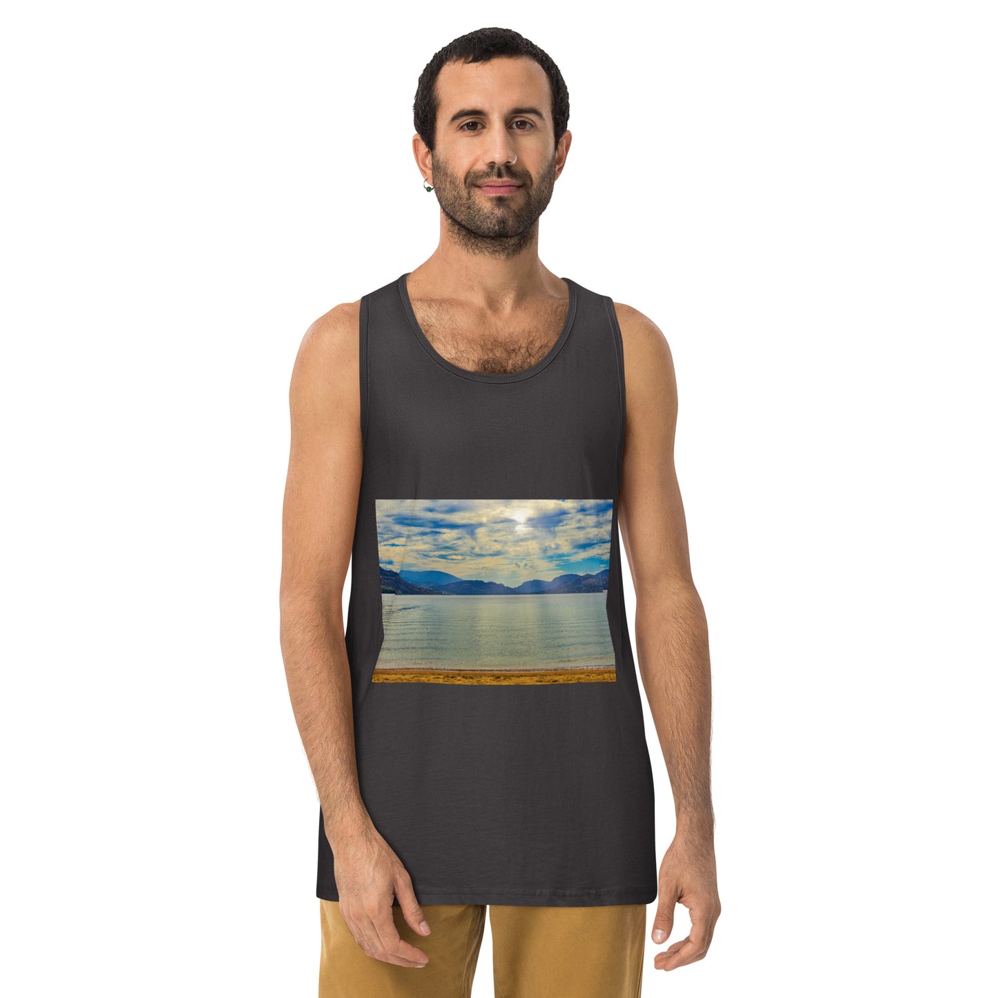 Men’s Premium Tank Top - Penticton Skaha Lake