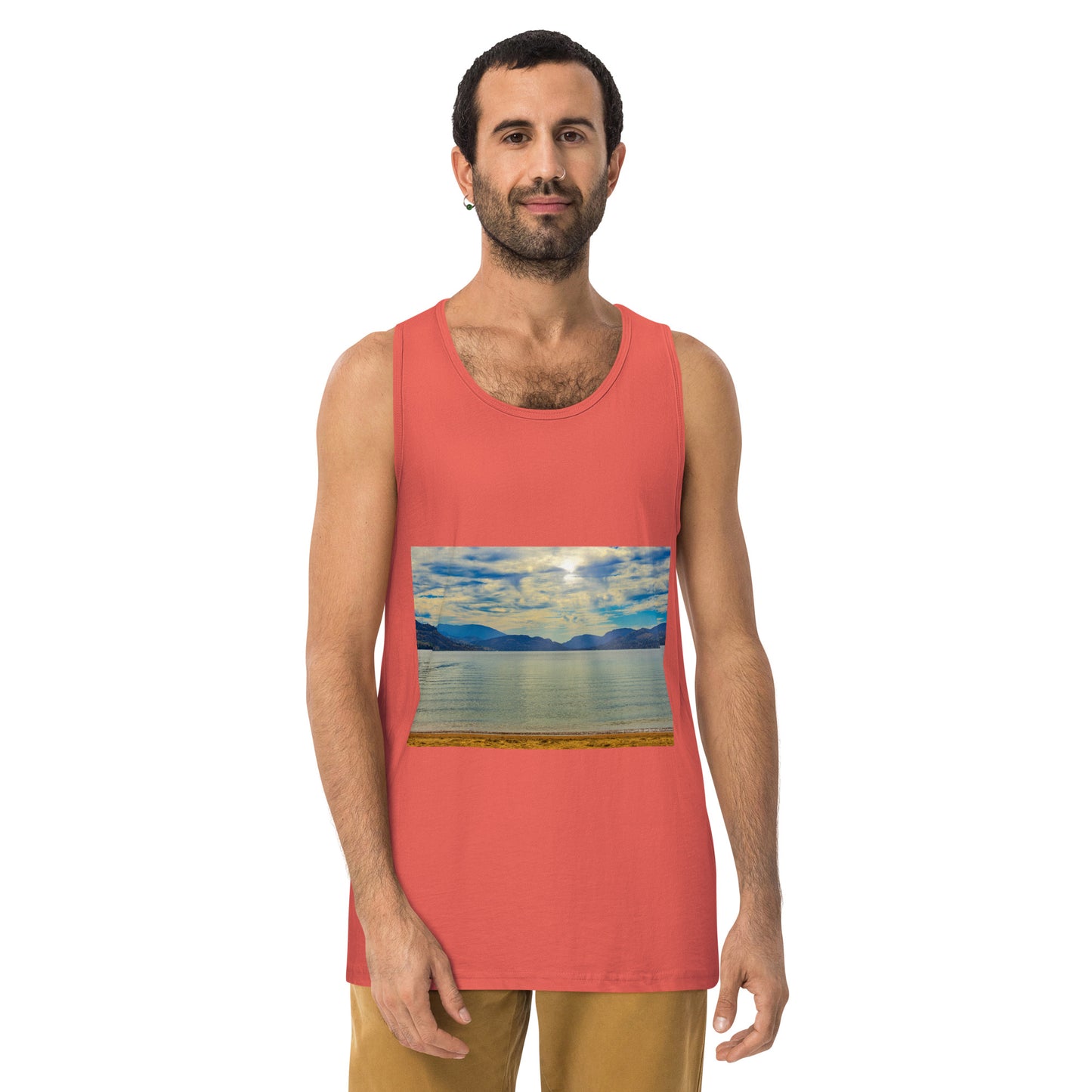 Men’s Premium Tank Top - Penticton Skaha Lake
