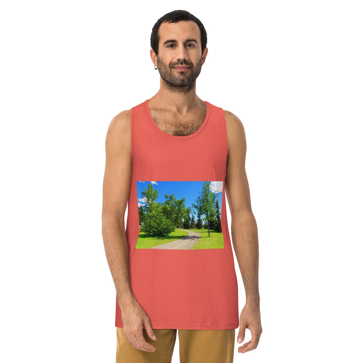 Men’s Premium Tank Top - Calgary in the Summer