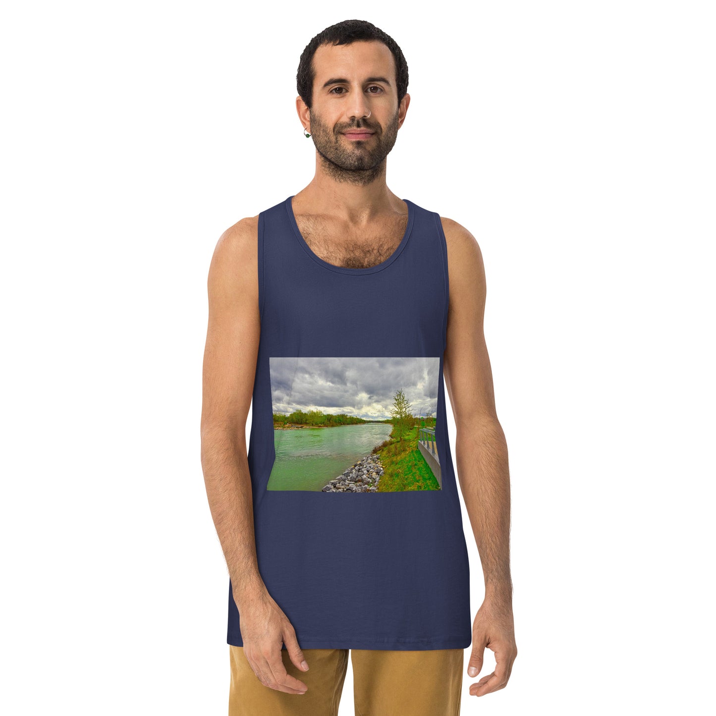Men’s Premium Tank Top - Calgary Bow River East Village