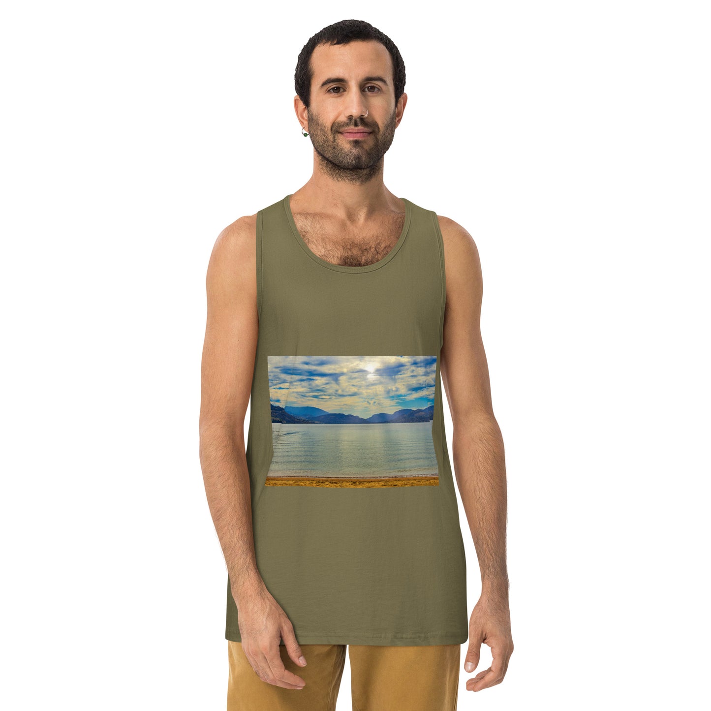 Men’s Premium Tank Top - Penticton Skaha Lake