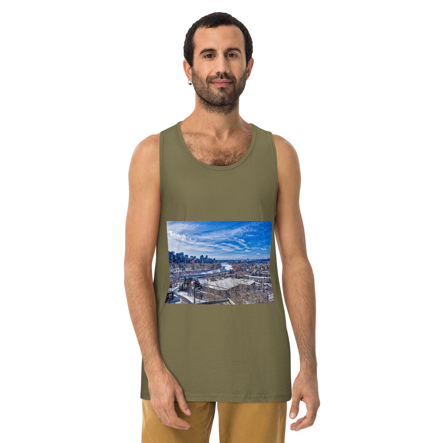 Men’s Premium Tank Top - McHugh Bluff Winter HDR