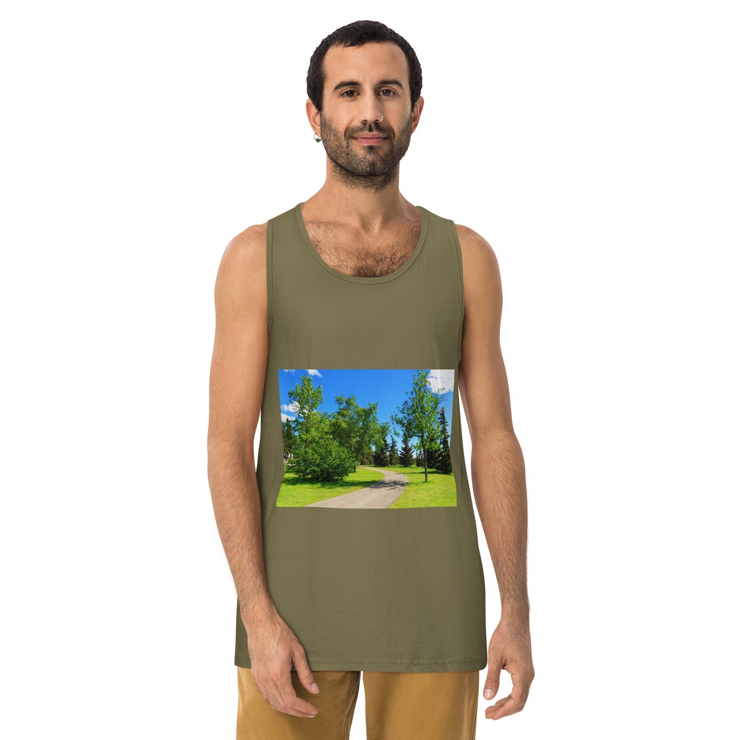 Men’s Premium Tank Top - Calgary in the Summer