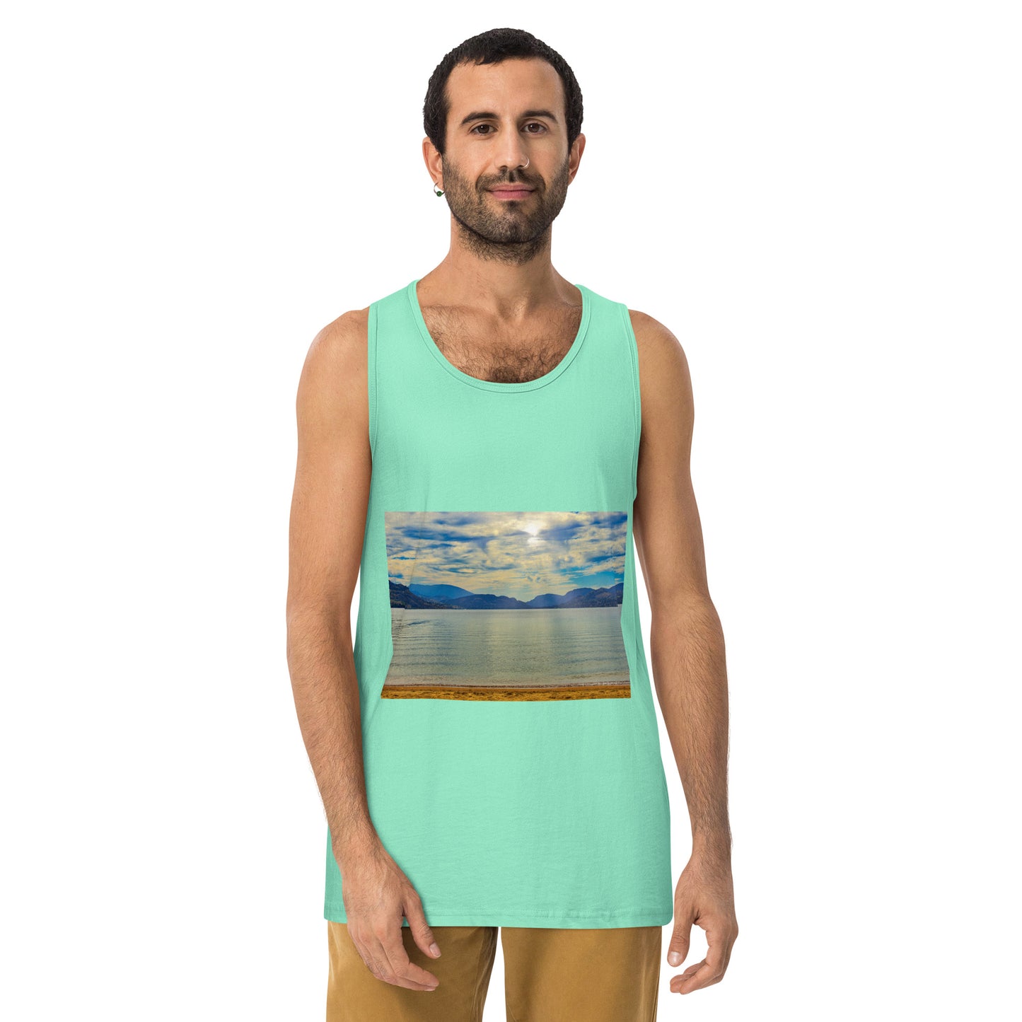 Men’s Premium Tank Top - Penticton Skaha Lake