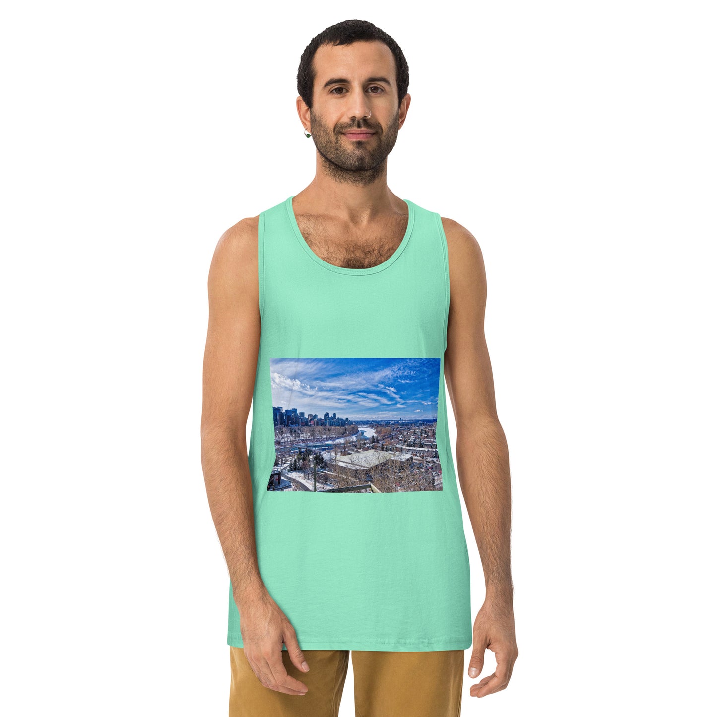 Men’s Premium Tank Top - McHugh Bluff Winter HDR