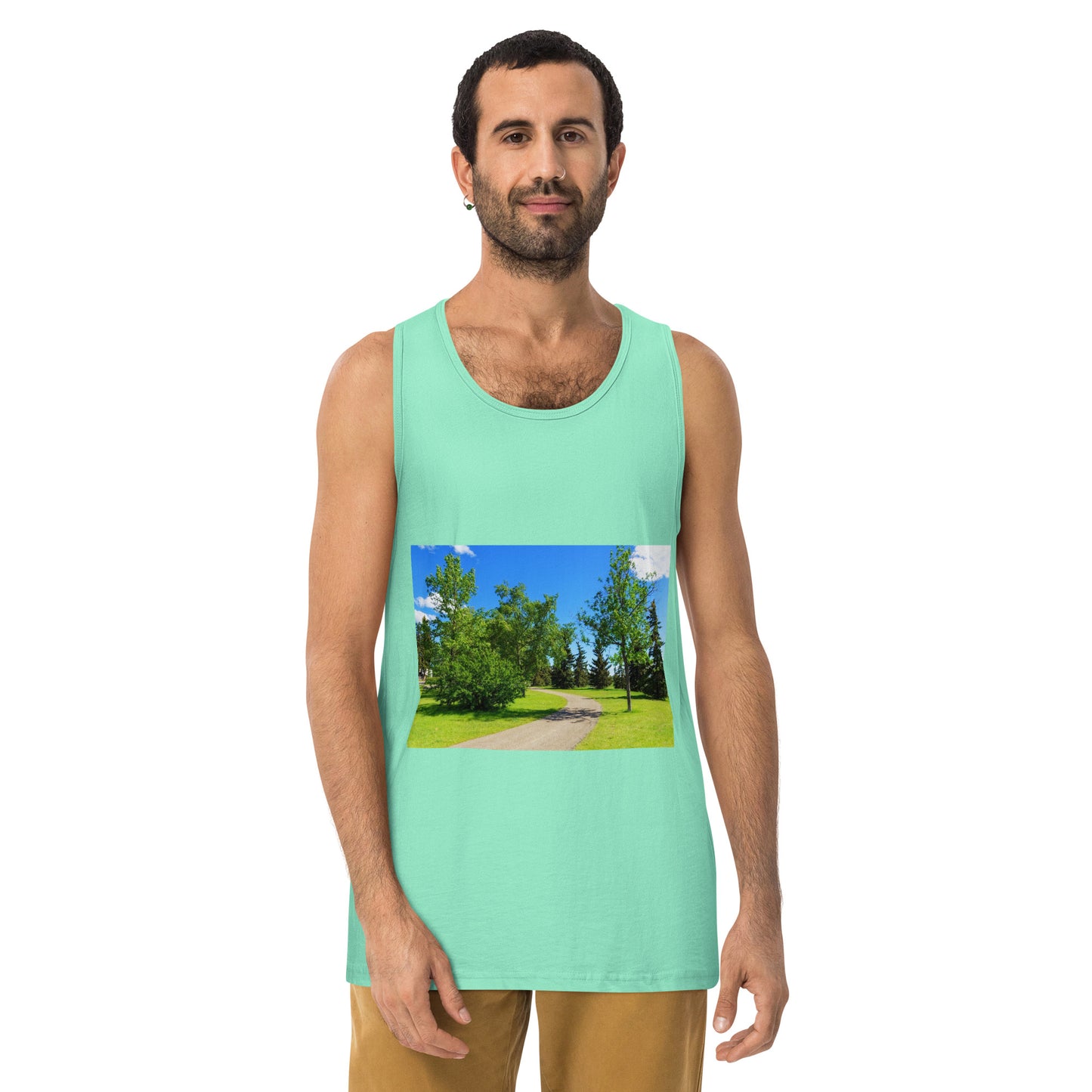 Men’s Premium Tank Top - Calgary in the Summer