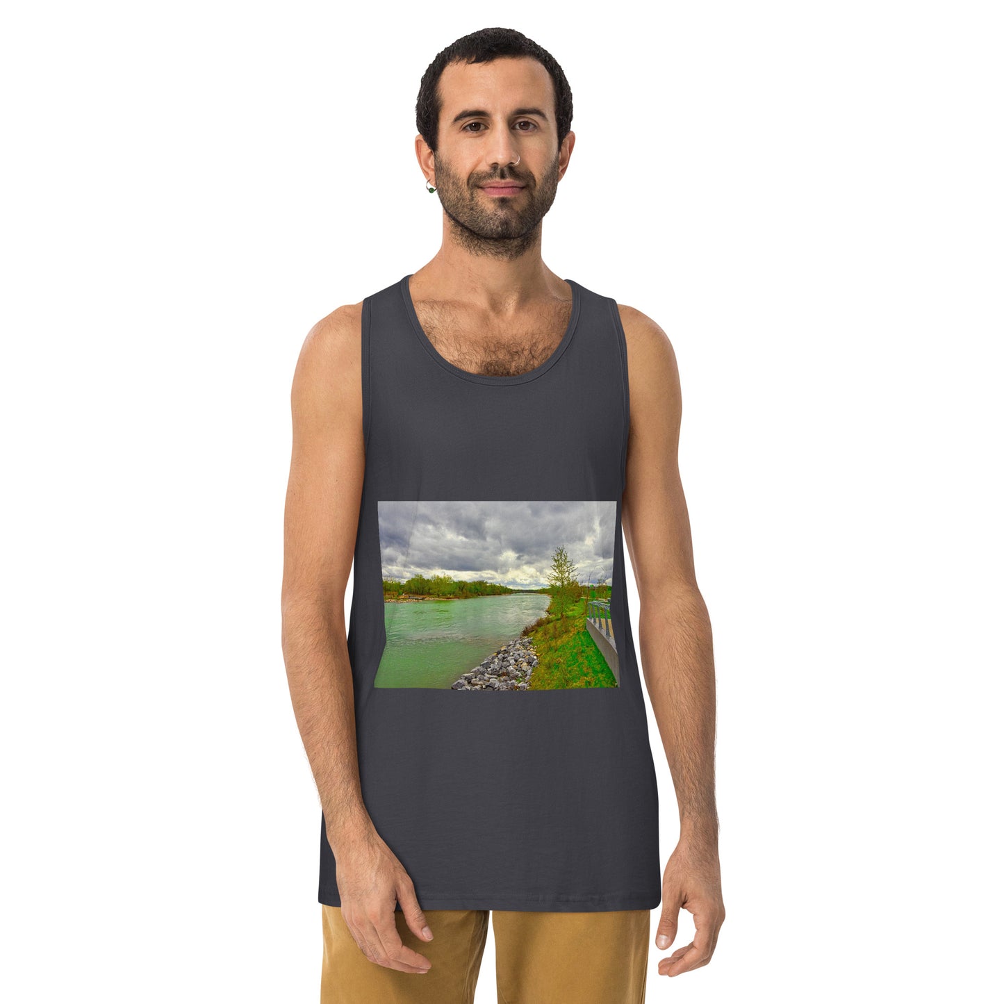 Men’s Premium Tank Top - Calgary Bow River East Village