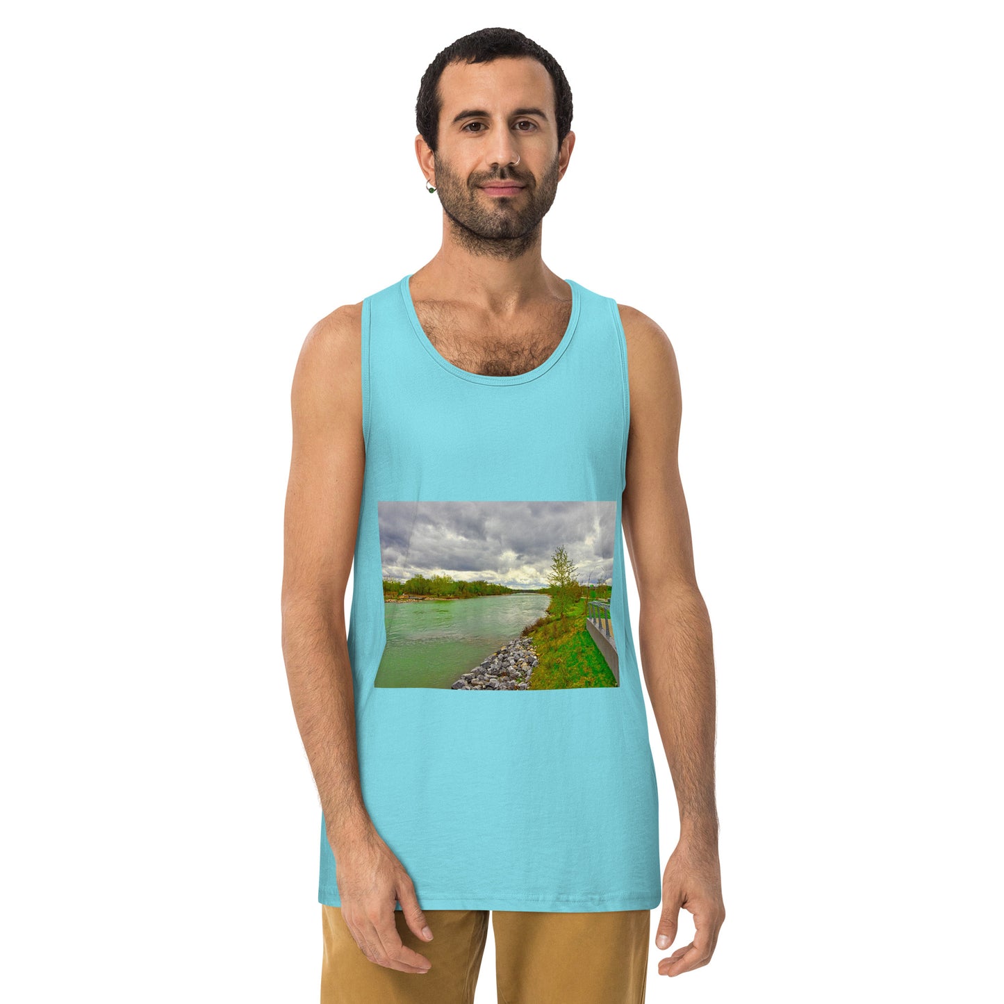 Men’s Premium Tank Top - Calgary Bow River East Village