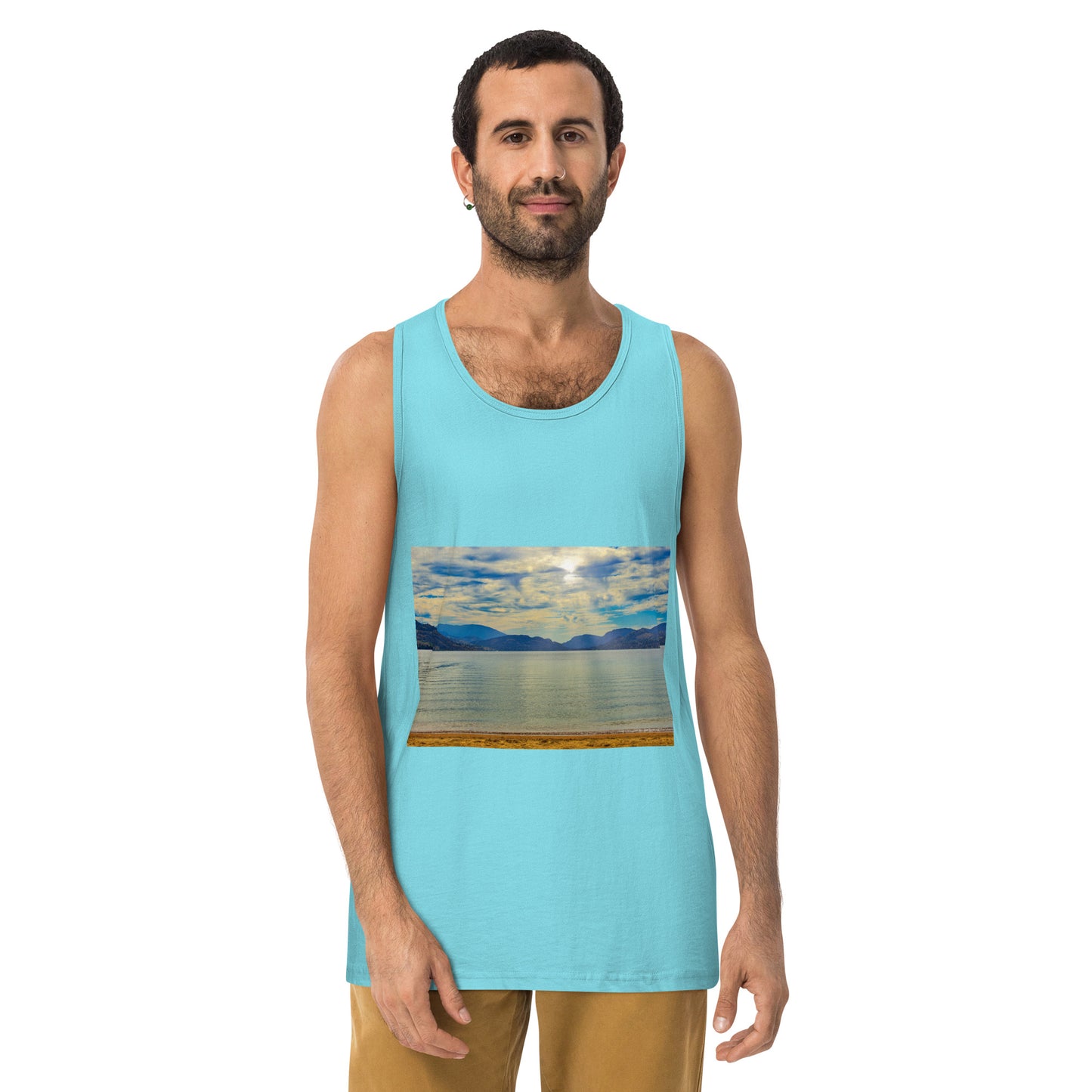 Men’s Premium Tank Top - Penticton Skaha Lake