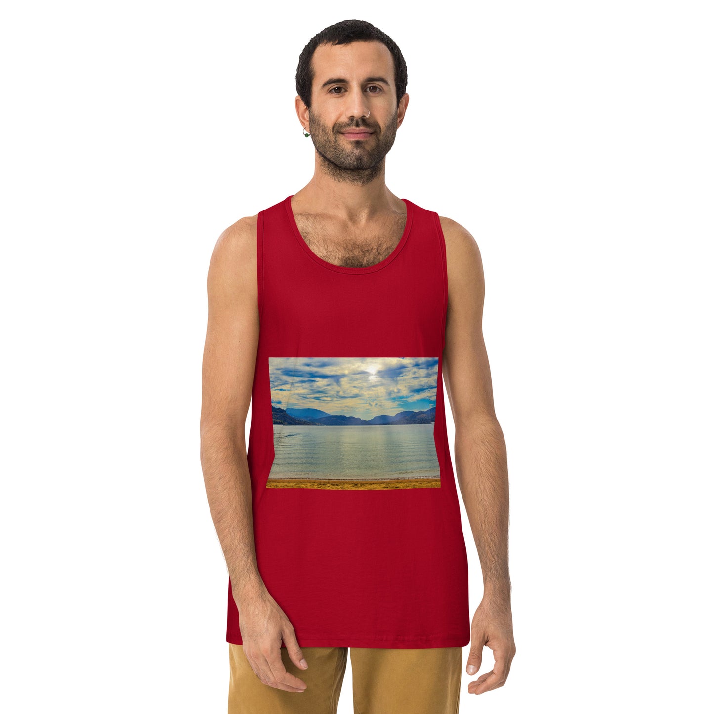 Men’s Premium Tank Top - Penticton Skaha Lake