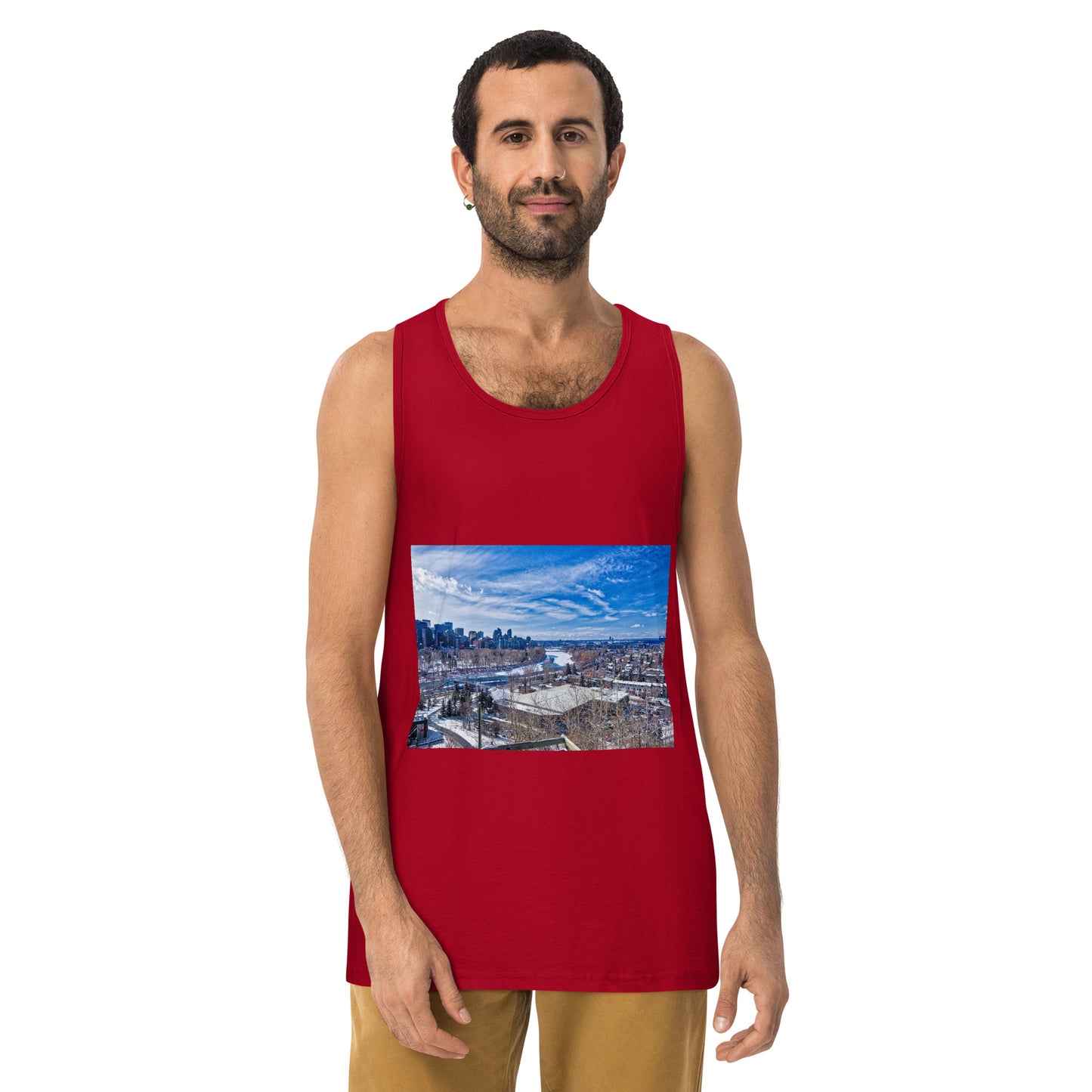 Men’s Premium Tank Top - McHugh Bluff Winter HDR