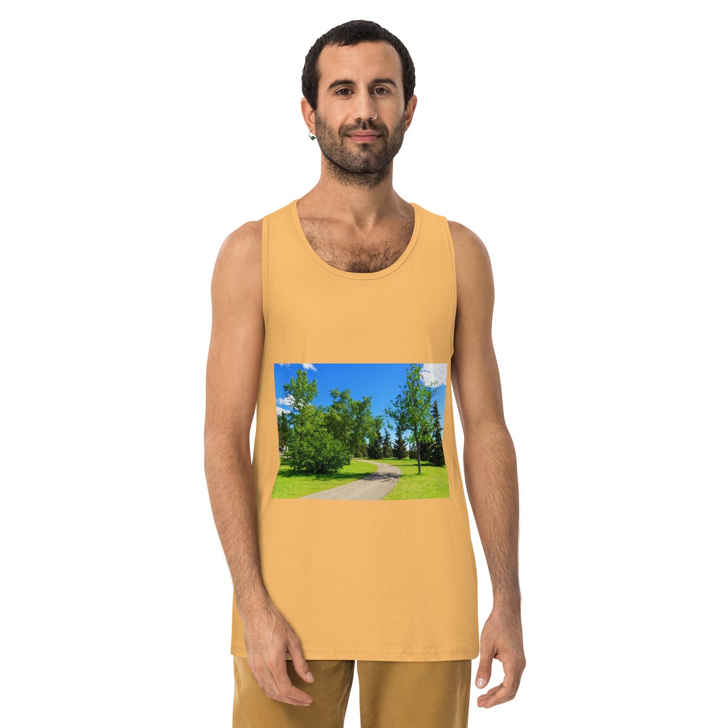 Men’s Premium Tank Top - Calgary in the Summer