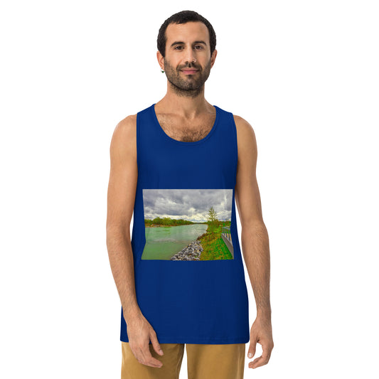 Men’s Premium Tank Top - Calgary Bow River East Village